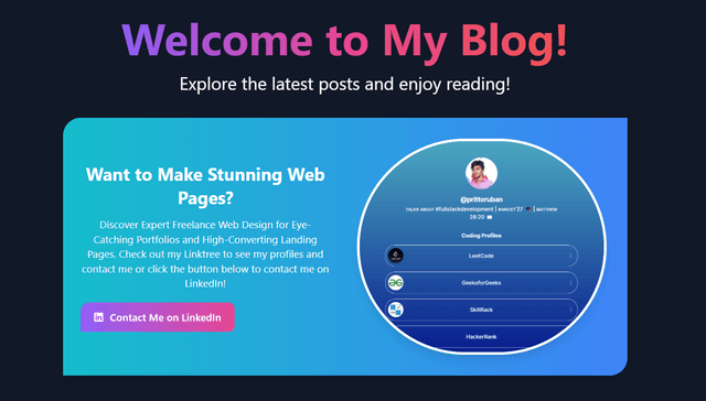 Personal Blog Application